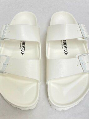 Birkenstock Arizona EVA White Narrow Width Sandals